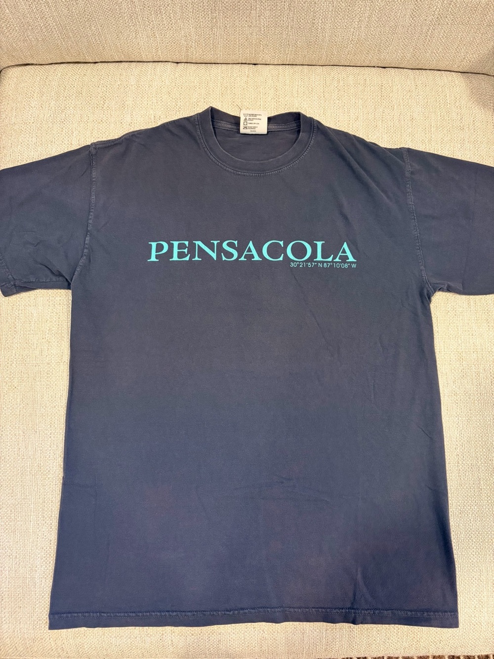 Comfort Colors Men’s Navy Blue Pensacola Graphic Tee